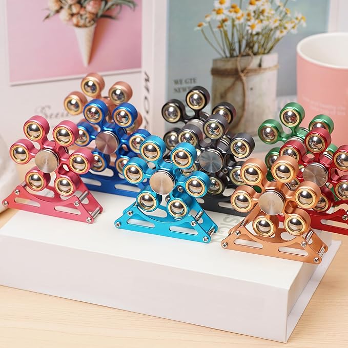 Desk-Fidget-Toys for Ferris-Wheels-Spinner: 4mins Metal Kinetic-Spinner Cool-Gadgets for Office Home School Christmas, EDC-Toy ADHD Tools Cool-Stuff Stress Relief Gift for Kid Children Teen Adult