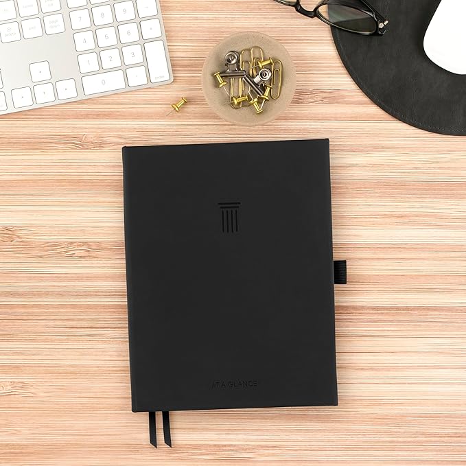 AT-A-GLANCE Foundation Goal Setting Planner, Undated Weekly & Monthly Journal, Track Progress, Create Habits, 5-3/4" x 8-1/4", Black (FD2-200-05)