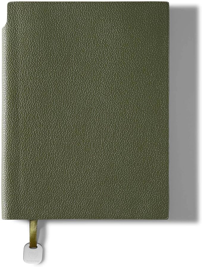Lined Journal Notebook for Women A5 Softcover PU Leather Journals for Writing, 160 Pages Daily Journaling, College Ruled Notebooks for Work School, Business 6.38'' X 8.28'' Army Green