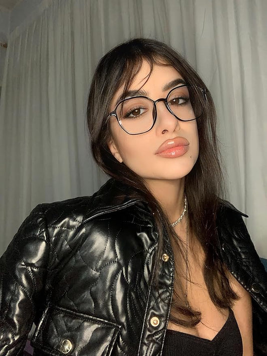 VISOONE Lightweight TR90 Blue Light Blocking Glasses Frame with Anti Glare Eye Protection for Women and Men RANE