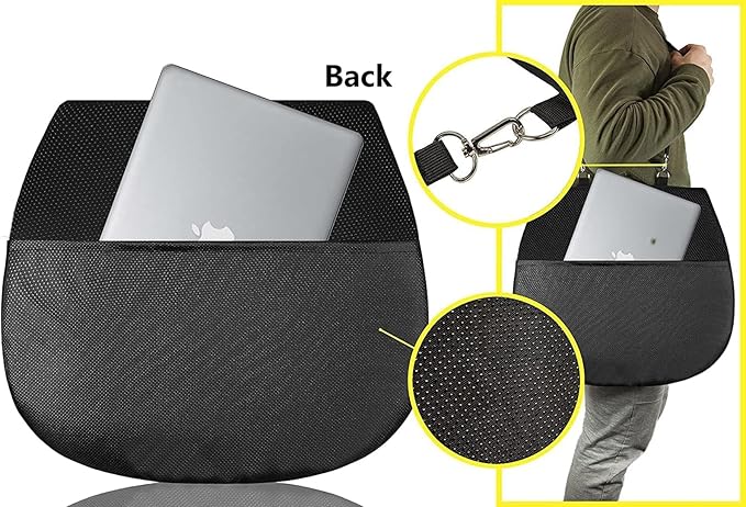 Sojoy Coccyx Gel Seat Cushion- Orthopedic Memory Foam Chair Cushions for Home Kitchen Office Desk Car Truck Airplane (Black)