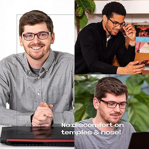 Readerest Blue Light Blocking Glasses – Computer Eyewear, UV Protection, Eye Strain & Glare Reduction, Lightweight Frame