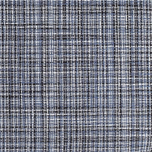 Sweet Home Collection Chair Cushion Memory Foam Pads with Ties Honeycomb Pattern Slip Non Skid Rubber Back Rounded Square 16" x 16" Seat Cover, 6 Pack,Aria Blue/Black