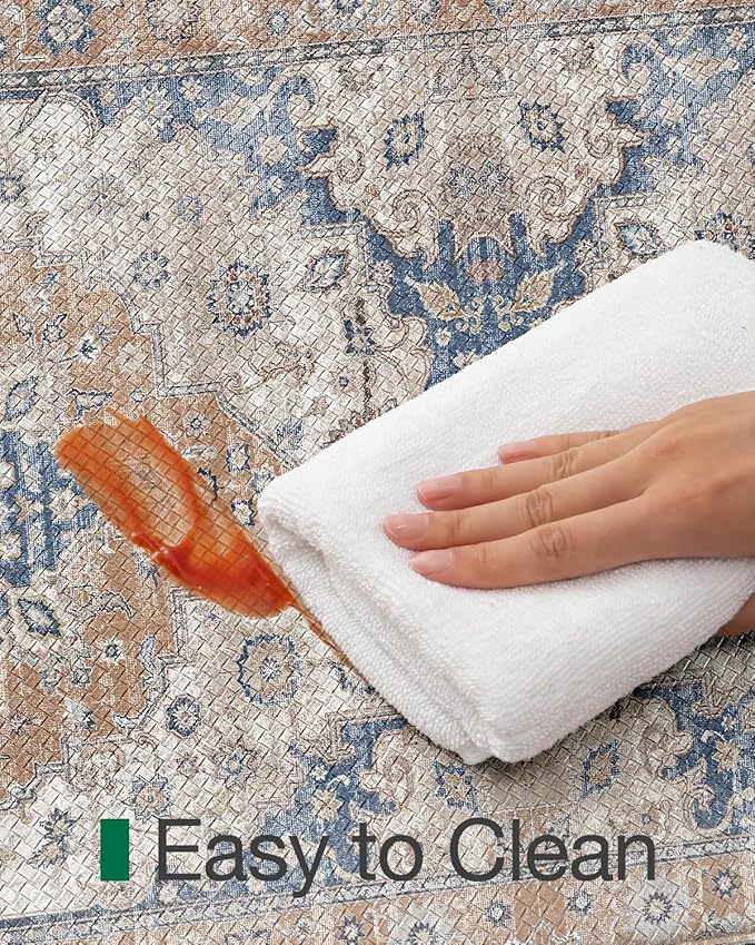 LUMI Kitchen Mat Anti Fatigue Cushioned, Memory Foam Padded Standing Rug Waterproof, Non Slip Comfort Floor Runner for Home, Sink, Laundry, Office, 17"x59", Terracotta