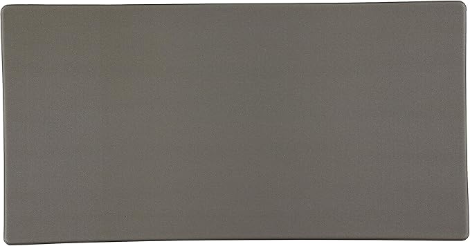 J&V TEXTILES Hillside Oversized Oil- and Stain-Resistant Anti-Fatigue Kitchen Mat (Single Gray)*