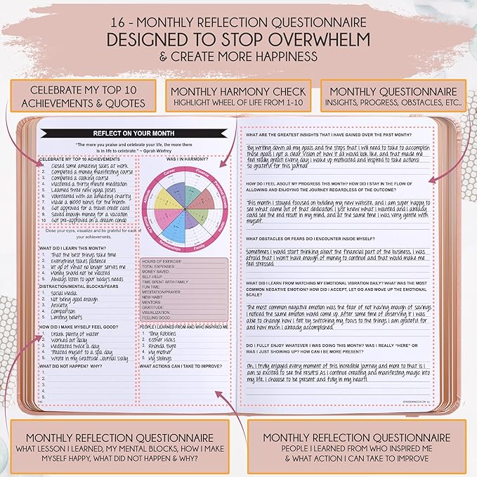 2025-2026 Planner Weekly and Monthly | 16-Month Life Planner to Increase Focus & Productivity | Reduce Overwhelm & Achieve Your Biggest Goals | Include Gift Box & Stickers | Sep 2025-Dec 2026