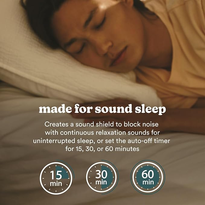 Homedics Rejuvenate White Noise Sound Machine. Travel Sound Machine for Sleep and Relaxing. Great for Travel, Nursery’s and Babies. 6 Relaxing Nature Sounds, Auto-Off Timer