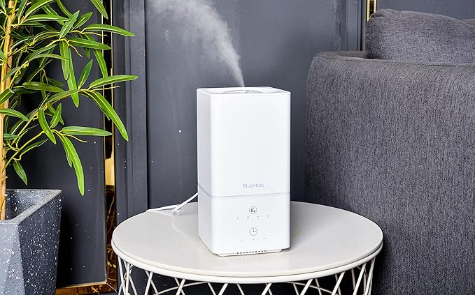 BlueHills 1000 ML Premium Essential Oil Diffuser Humidifier Combo Square White Aroma Diffuser for Large Room Home Quiet Modern Design Long Run Time High Capacity Oil Diffuser - Solid White - H101
