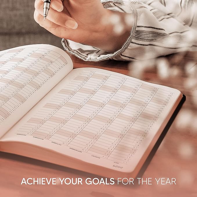 Academic Planner 2025-2026 - Rose Gold Edition, Weekly Planner and Monthly Planner – Hourly Appointment Book – Softcover Calendar, Simple Design for Productivity, June 2025 - July 2026 – 8.5 x 11