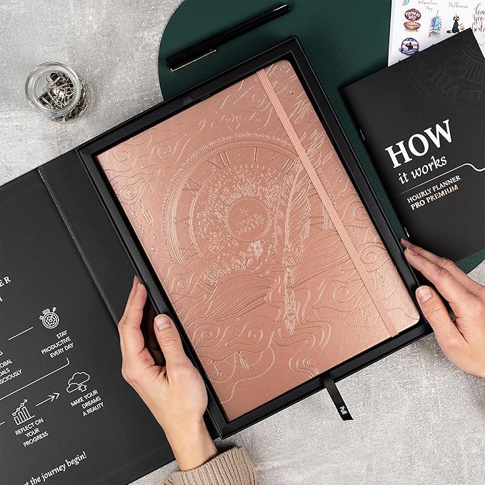 Legend Planner PRO Premium – Large Undated Weekly, Monthly & Budget Planner with Habit Tracker – Life Organizer for Time & Task Management, Goal Setting & Productivity – A4 Size (Rose Gold, New Cover)