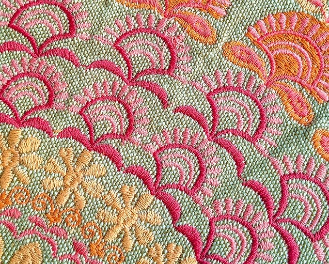 Mandala Life ART Large Boho Pouf Cushion Cover Pink Round Floor Pillow Luxury Kids Room Décor Cotton Pouf Ottoman Cushion for Meditation Yoga and Boho Chic Seating Area Stool Cotton 24x8 Unstuffed