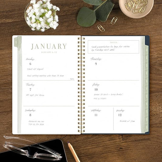 Cambridge 2025 Planner by Leah Bisch, Weekly & Monthly, 5-1/2" x 8-1/2", Small, Floral (LB34-200-25)