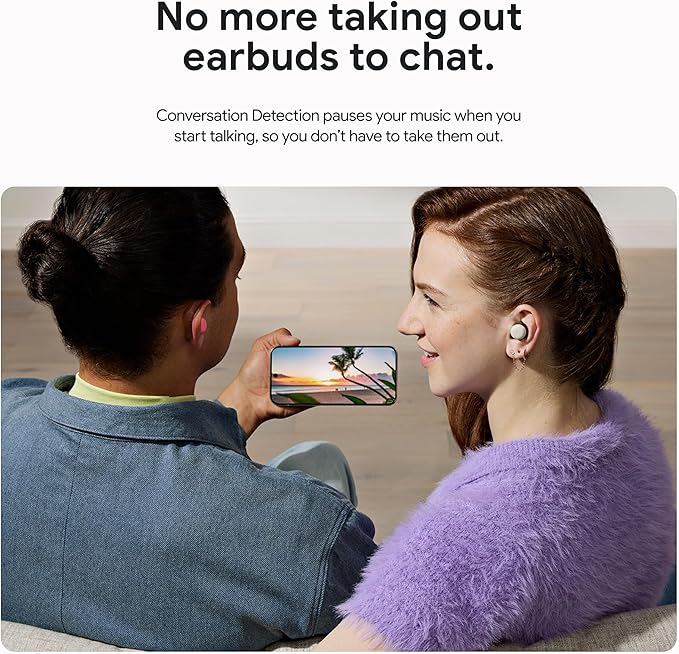 Google Pixel Buds Pro 2 - Wireless Earbuds with Active Noise Cancellation – Bluetooth Headphones - Porcelain