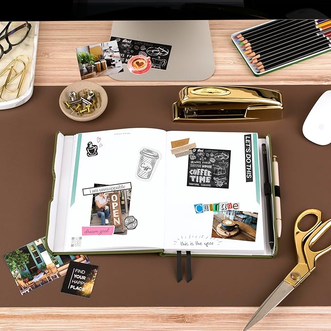 AT-A-GLANCE Foundation Goal Setting Planner, Undated Weekly & Monthly Journal, Track Progress, Create Habits, 5-3/4" x 8-1/4", Green (FD2-200-60)