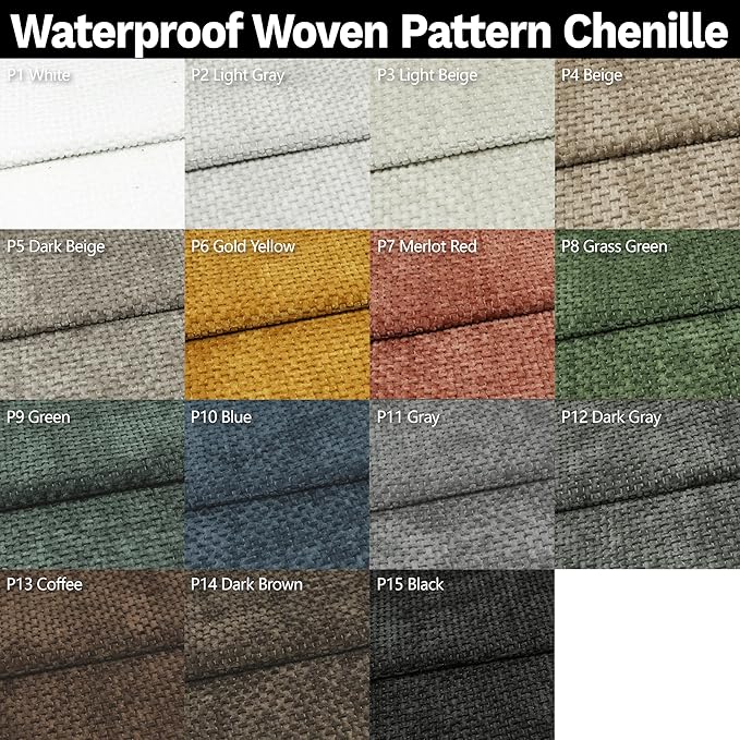 ColourTree Custom Size Bench Cushion Cover, Slipcover Fabric Sample Available | Choose from 8 Standard Series