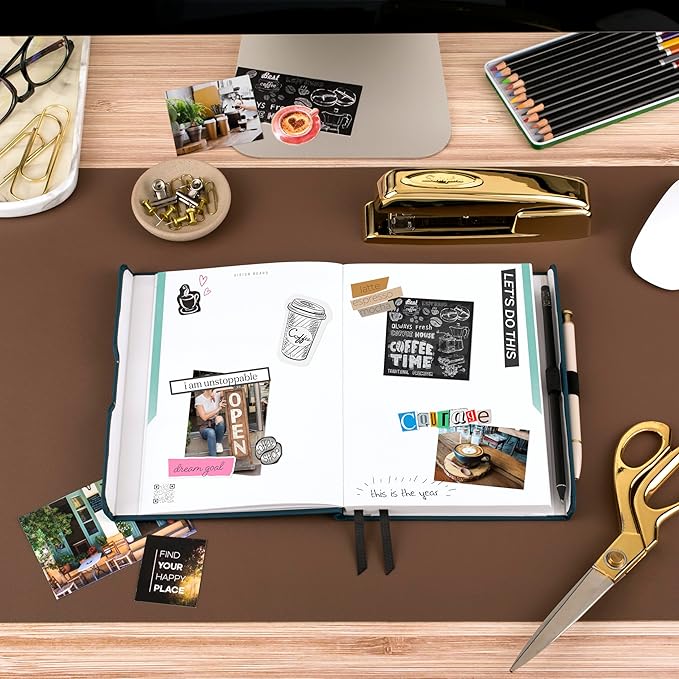 AT-A-GLANCE Foundation Goal Setting Planner, Undated Weekly & Monthly Journal, Track Progress, Create Habits, 5-3/4" x 8-1/4", Blue (FD2-200-20)