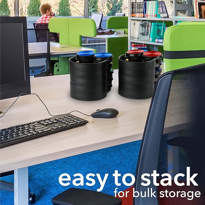 Classroom Headphones-Bulk 25-Pack, Student On Ear Comfy Swivel Earphones for Library, School, Airplane, Kids-for Online Learning and Travel, HQ Stereo Sound 3.5mm Jack (Colored Set)