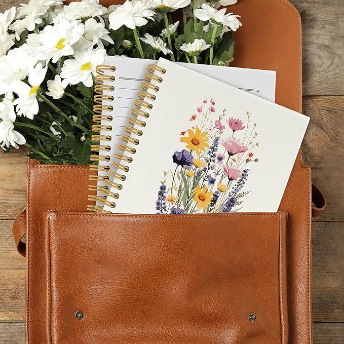 CUANFDDSF Occupational Therapy Gifts Notebook, Floral Therapy Journal Notebooks for Women, Occupational Therapist OT Gifts for Women,Writing Pads，Hardcover Spiral Notebook 5.5x8.3 Inch