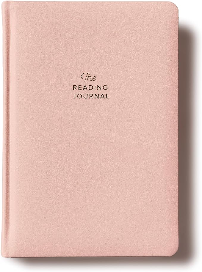 KUNITSA CO. Reading Journal for Avid Readers (104 reviews). Gift for Book Lovers. Review and Track Your Reading (Blush, Avid Reader Edition)