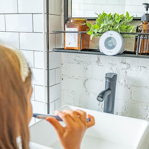 Time Timer Twist 90-Minute Digital Countdown Clock — for Kids Classroom Learning, Homeschool Study Tool, Teachers Desk Clock, Exercise and Kitchen Timer (Pale Shale)