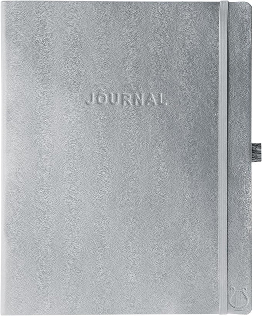Graphique Apollo Vegan Leather Journal, Hardcover Diary Notebook for Writing, 192 Lined Pages, 8” x 10”