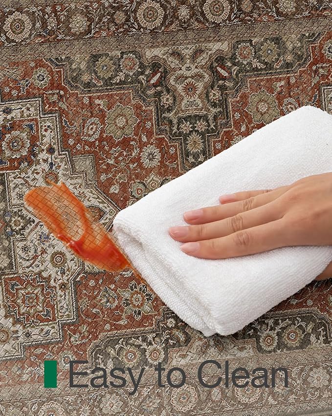 LUMI Kitchen Mat Anti Fatigue Cushioned, Memory Foam Padded Standing Rug Waterproof, Non Slip Comfort Floor Runner for Home, Sink, Laundry, Office, 17"x59", Red