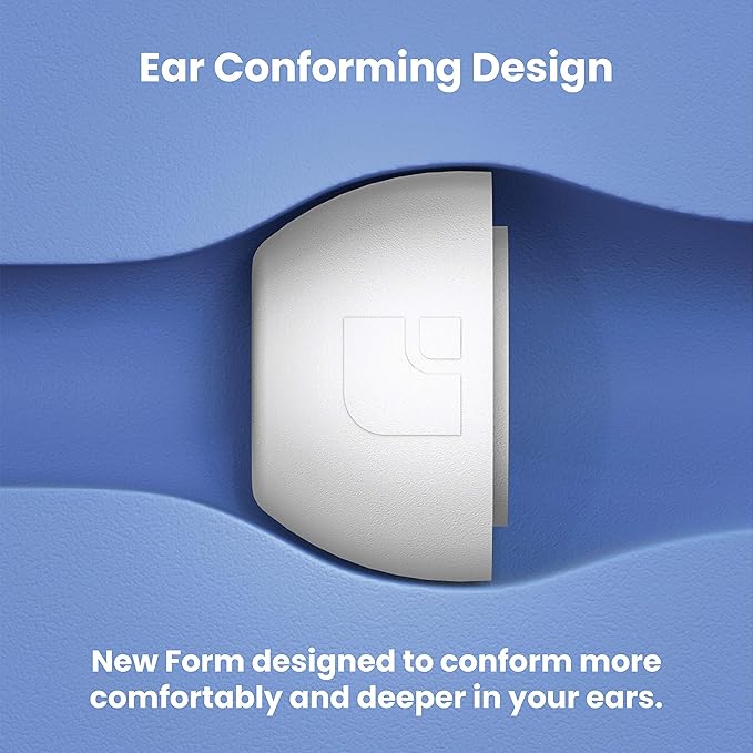 Foam Masters Ultra-Premium Memory Foam Ear Tips for AirPods Pro 1st & 2nd Gen | 3 Pairs | New Ver. | Secure Fit | Super Comfort | Better Noise Cancel | Replacement Buds (Assorted S/M/L, White)