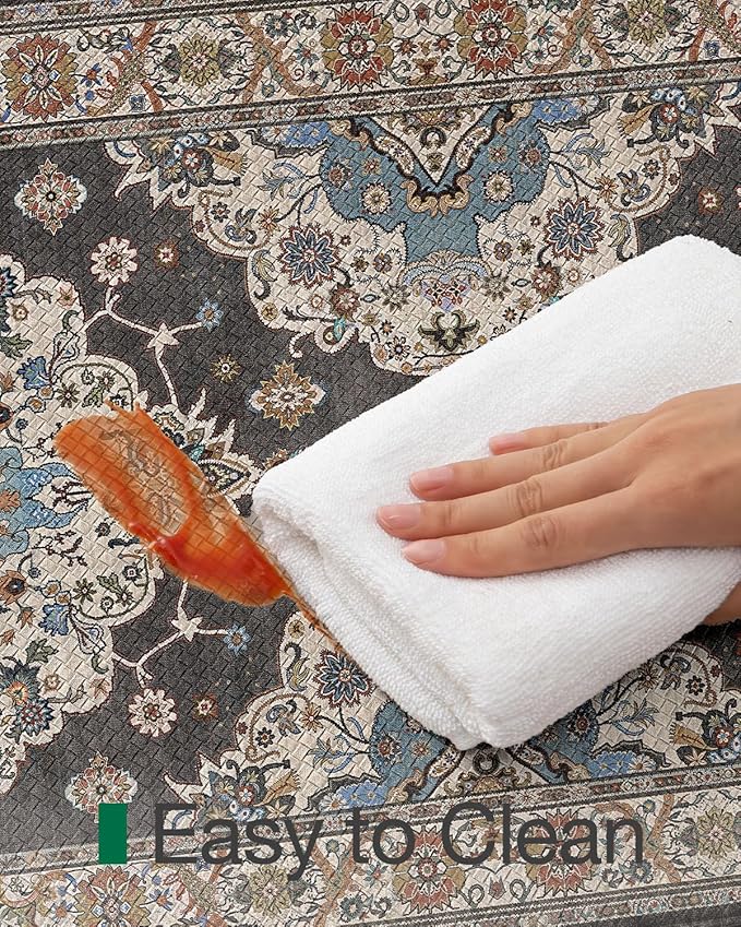 LUMI Kitchen Mat Anti Fatigue Cushioned, Memory Foam Padded Standing Rug Waterproof, Non Slip Comfort Floor Runner for Home, Sink, Laundry, Office, 17"x59", Black