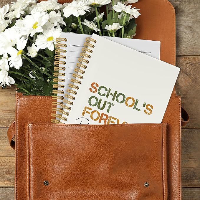 CUANFDDSF Teacher Retirement Gifts Notebook, Retirement Gift for Women Men Journal Notebooks for Note Taking,Writing Pads， Teacher Appreciation Gifts Hardcover Spiral Notebook 5.5x8.3 Inch