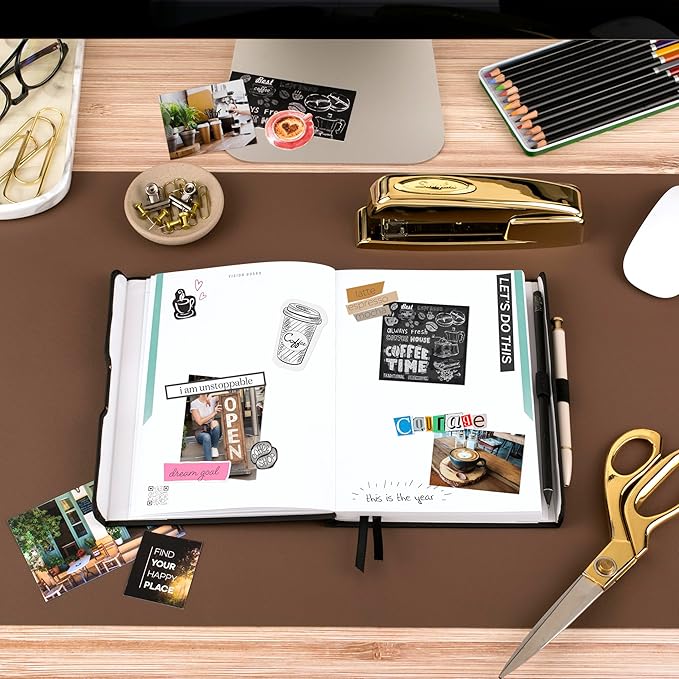 AT-A-GLANCE Foundation Goal Setting Planner, Undated Weekly & Monthly Journal, Track Progress, Create Habits, 5-3/4" x 8-1/4", Black (FD2-200-05)