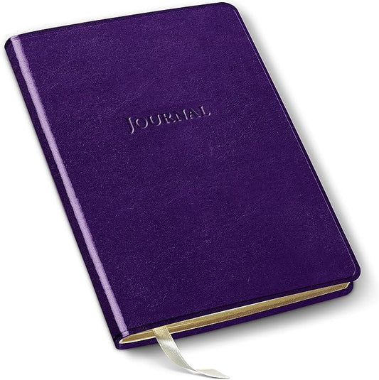 Gallery Leather Journal Notebook - 192 Pages, Softcover, For Men and Women, For Writing, Work & Travel, Handcrafted - Acadia Plum - 8 x 5.5, Desk Lined
