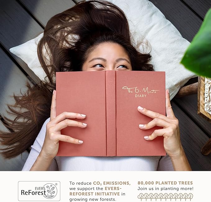 6-Minute Diary – 3-Million-User Gratitude Journal for Women & Men with Prompts – Guided Self Care Book Based on Positive Psychology – Daily Manifestation