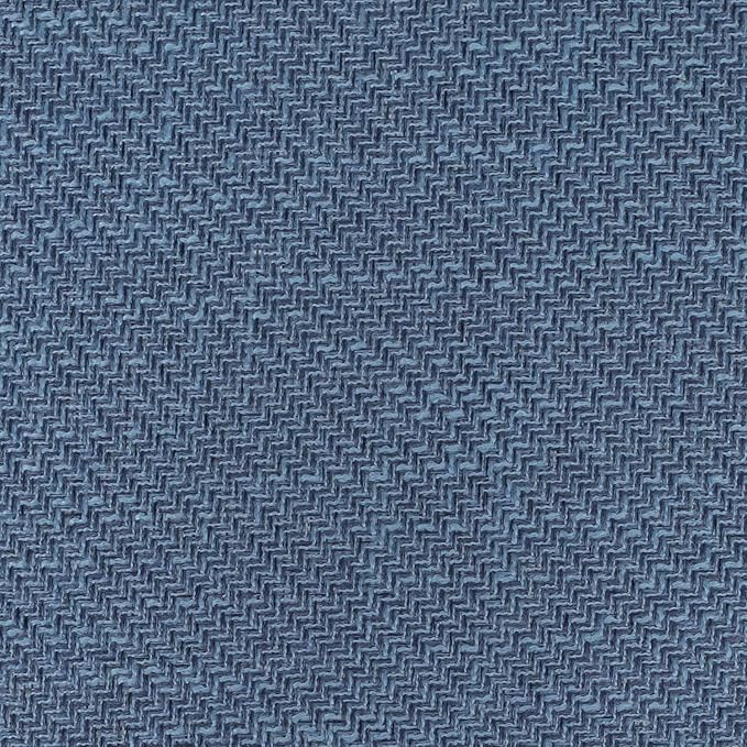 Sweet Home Collection Chair Cushion Memory Foam Pads with Ties Honeycomb Pattern Slip Non Skid Rubber Back Rounded Square 16" x 16" Seat Cover, Herringbone Blue