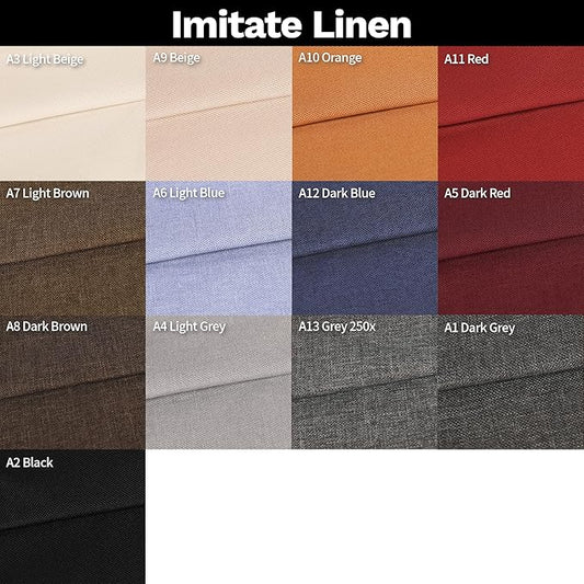 ColourTree Custom Size Bench Cushion Cover, Slipcover Fabric Sample Available | Choose from 8 Standard Series