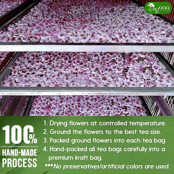 TOG999 120 Pasiflora Pasion Flower Tea Bags, 100 Percent Natural, Organic & Non-GMO, Pure Passion Flower. Herbal Tea. No Sugar, Caffeine, Gluten, Vegan.