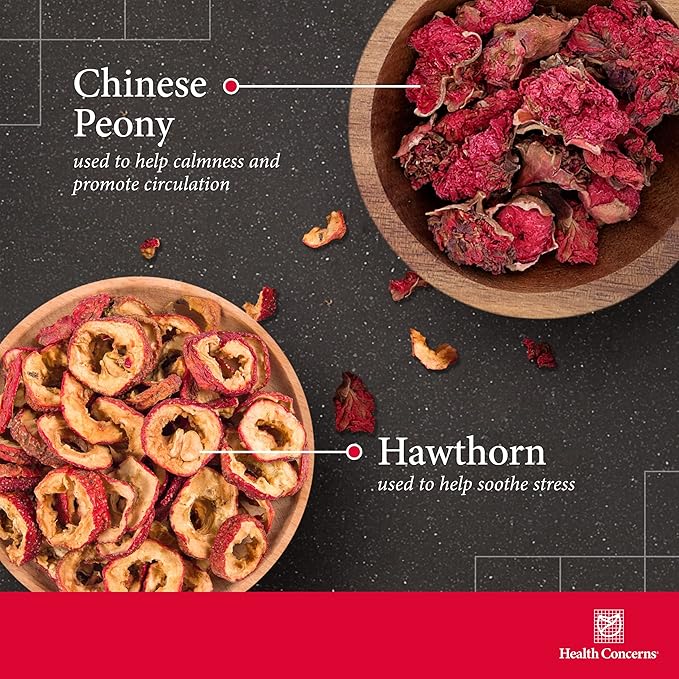 Health Concerns Calm Spirit - Stress Relief Supplement with Chinese Herbal Blend - Supports Calm Mood, & Emotional Wellness - Magnesium Glycinate & Hawthorn Extract - 270 Capsules