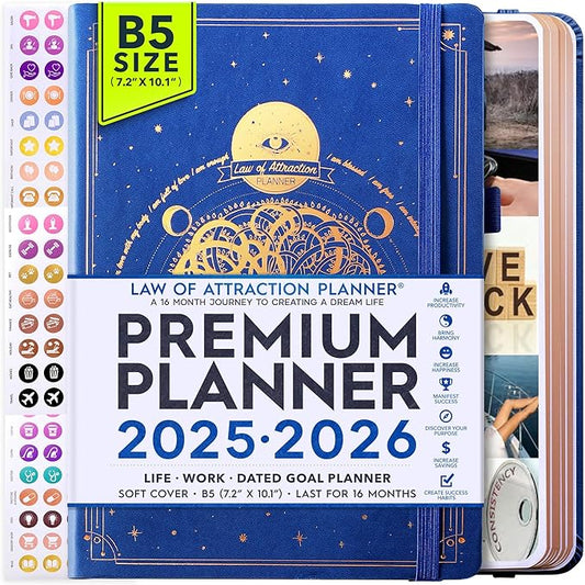 2025-2026 Planner Weekly and Monthly | 16-Month Life Planner to Increase Focus & Productivity | Reduce Overwhelm & Achieve Your Biggest Goals | Include Gift Box & Stickers | Sep 2025-Dec 2026