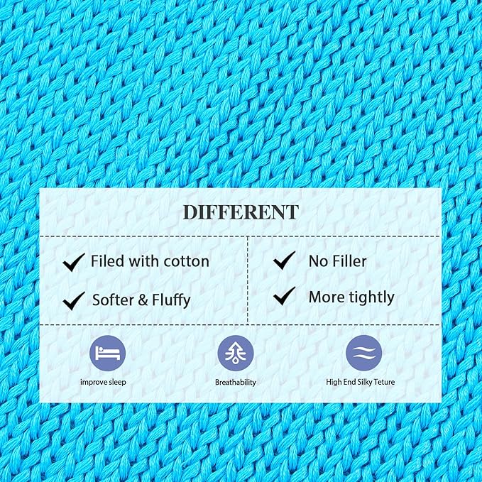 L'AGRATY Knitted Weighted Blanket - 48"x72" 20lbs Cooling Knit Heavy Blankets for Adults Braided Crochet Throw Thick Cable Chunky Yarn Decorative No Beads Evenly Weighted Machine Washable