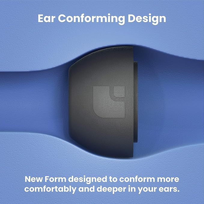 Foam Masters Ultra-Premium Memory Foam Ear Tips for AirPods Pro 1st & 2nd Gen | 3 Pairs | New Ver. | Secure Fit | Super Comfort | Better Noise Cancel | Replacement Buds (Large, Black)