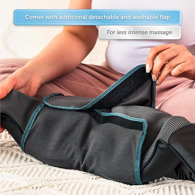 COMFIER Shiatsu Neck and Shoulder Massager,Gifts for Mom Dad,Deep Kneading Massage Pillow with Heat, Back Massager, Pillow Massage, Black