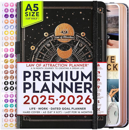 2025-2026 Planner Weekly and Monthly | 16-Month Life Planner to Increase Focus & Productivity | Reduce Overwhelm & Achieve Your Biggest Goals | Include Gift Box & Stickers | Sep 2025-Dec 2026