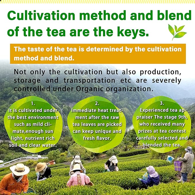 chaganju Organic Green Tea, Kukicha Twig tea with Matcha Green Tea Powder, Japanese Tea -KARIGANE- 100g Bag【YAMASAN】