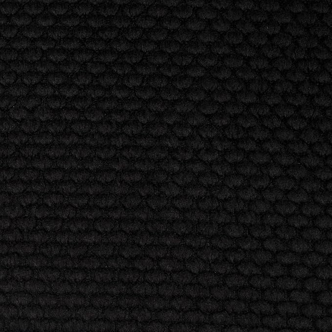 Sweet Home Collection 4 Pack Memory Foam Honeycomb Nonslip Back 16" x16" Chair/Seat Cushion Pad, Black