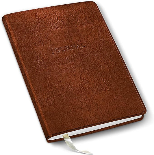 Gallery Leather Journal Notebook - 192 Pages, Softcover, For Men and Women, For Writing, Work & Travel, Handcrafted - Freeport Metallic Copper - 8 x 5.5, Desk Lined