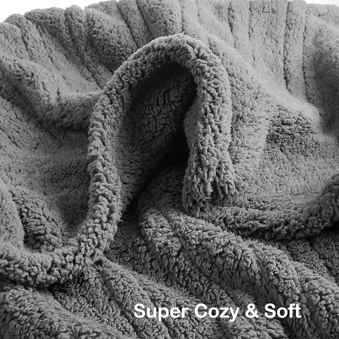 Electric Heated Blanket 6 Heating Settings & 10H Auto Off Full 72×84 Ultra-Soft Warm Machine Washable Home Office Light Gray