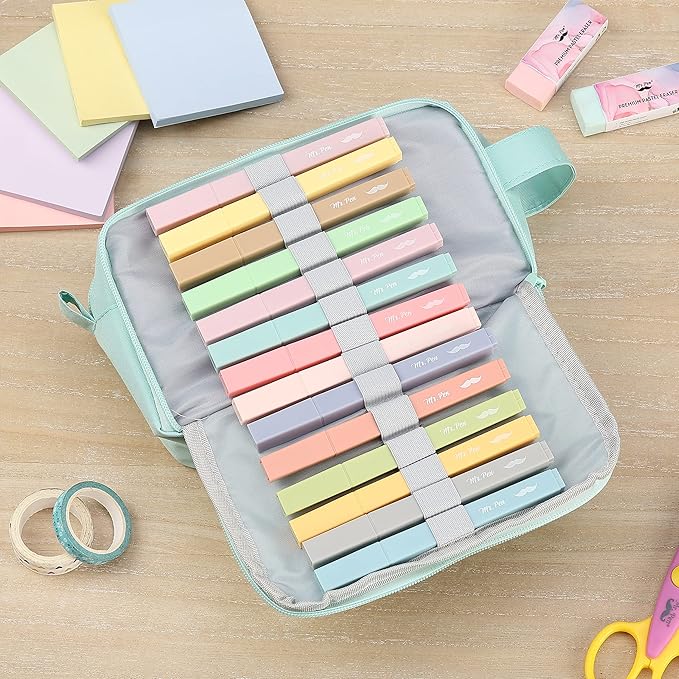 Mr. Pen- Aesthetic Highlighters, 20 pcs, Chisel Tip, Pastel Colors, No Bleed Bible Highlighter Pastel, Assorted Colors