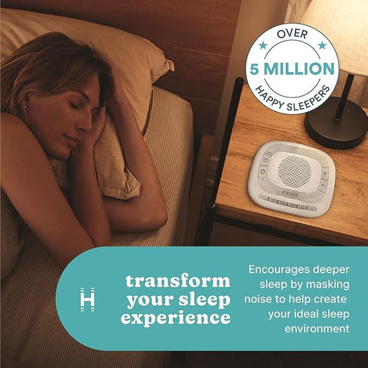 Homedics Rejuvenate White Noise Sound Machine. Travel Sound Machine for Sleep and Relaxing. Great for Travel, Nursery’s and Babies. 6 Relaxing Nature Sounds, Auto-Off Timer
