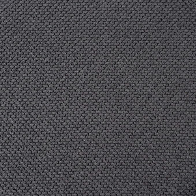 Sweet Home Collection 4 Pack Memory Foam Honeycomb Nonslip Back 16" x16" Chair/Seat Cushion Pad,Charcoal Gray