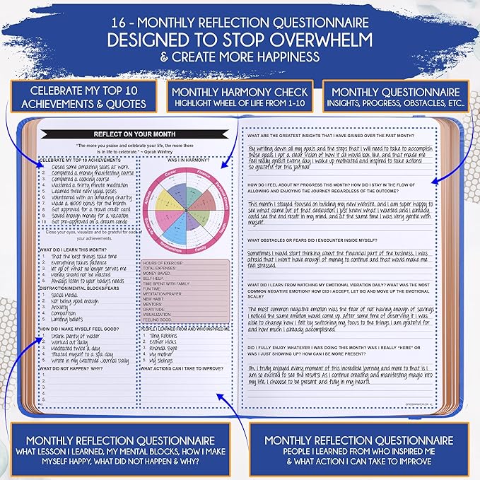 2025-2026 Planner Weekly and Monthly | 16-Month Life Planner to Increase Focus & Productivity | Reduce Overwhelm & Achieve Your Biggest Goals | Include Gift Box & Stickers | Sep 2025-Dec 2026