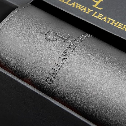 Gallaway Leather Desk Pad – 25 x 17 inch - Desk Mat Home Office Desk Accessories Desktop Protector XXL Mouse Pad Writing Desk Blotter - Grey - Medium